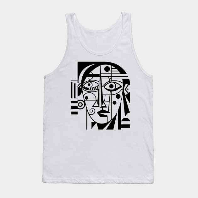 Cubist Woman Tank Top by n23tees